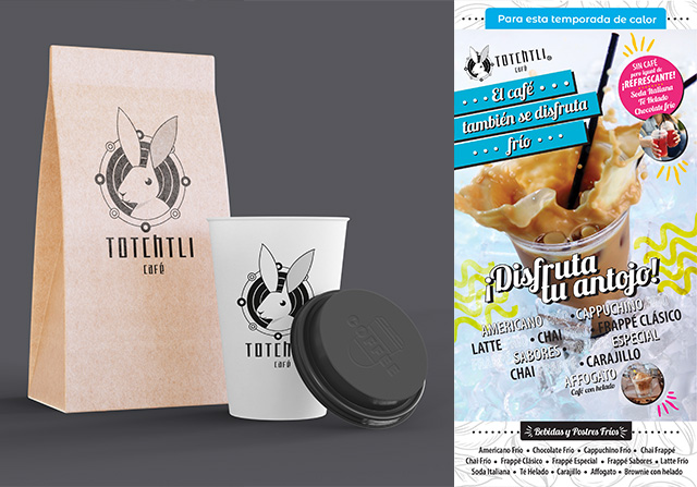 Vasos y promocionales Totchtli Café
